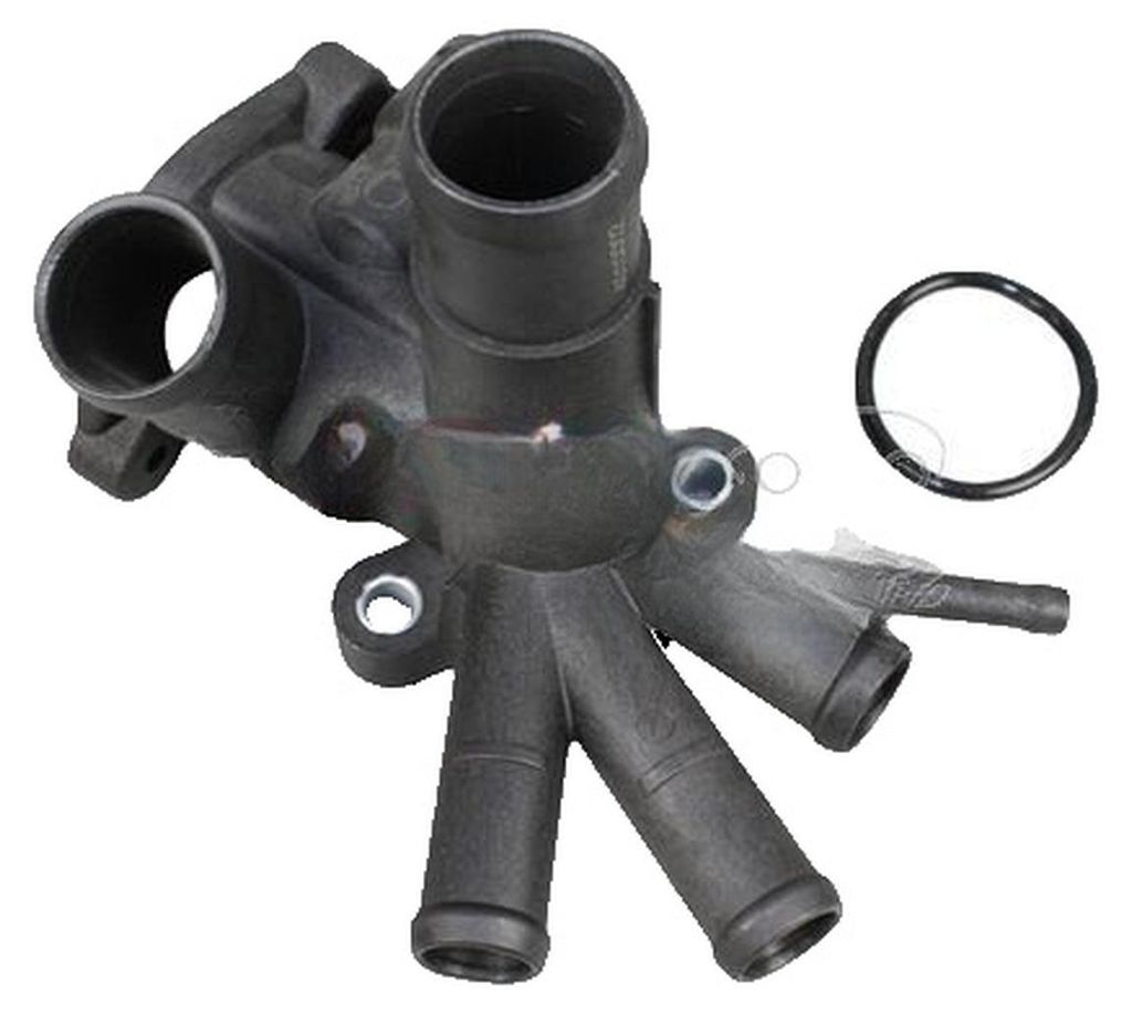 Thermostatgehäuse ohne Thermostat METZGER IAM-Expertise passend für u.a. VW POLO