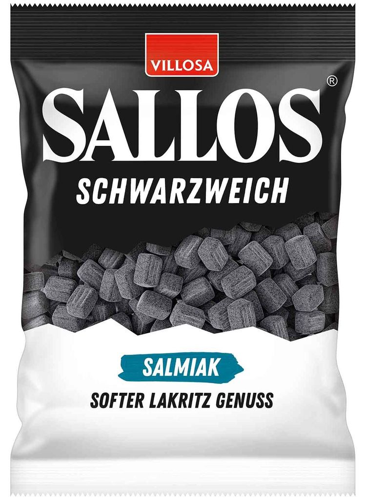 Villosa Sallos Salmiak nero morbido 200 g Immagine del prodotto 