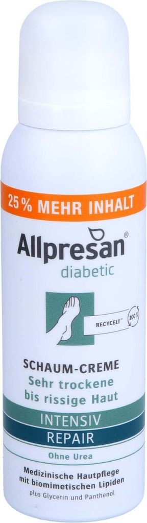 Allpresan diabetic INTENSIV+Repair ohne Urea, 125 ml SCH Produktbild 