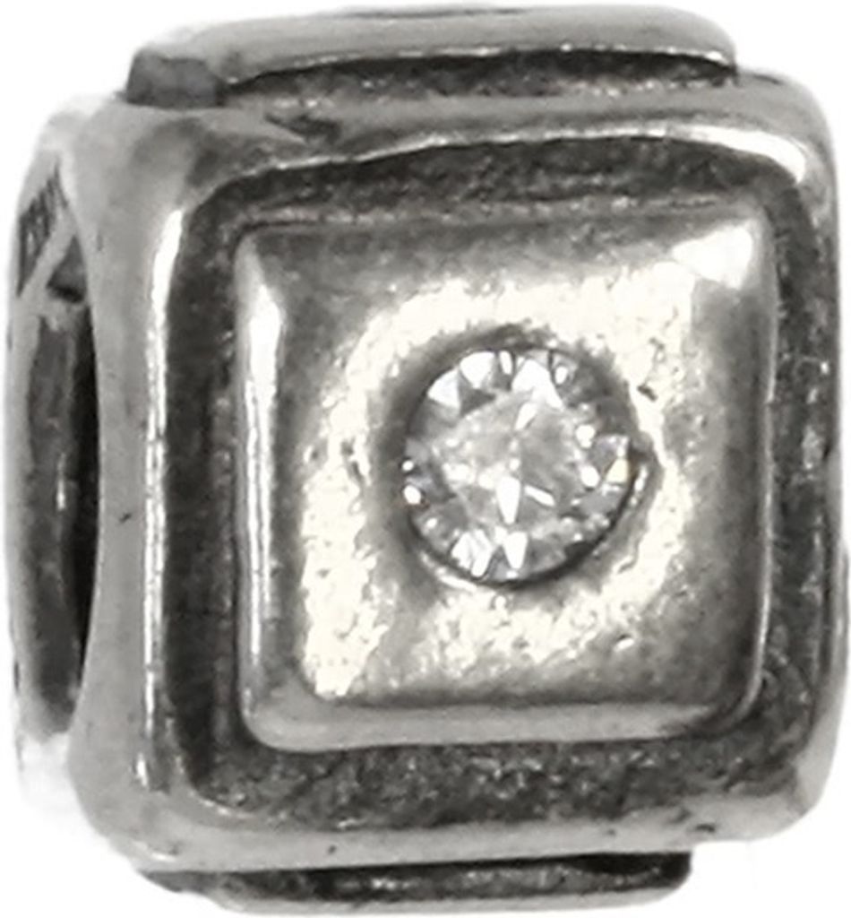 CarloBiagi Charm Bead Quadrat Zirkonia 925 Echt Silber Schmuck Element D2BBSCZ65C