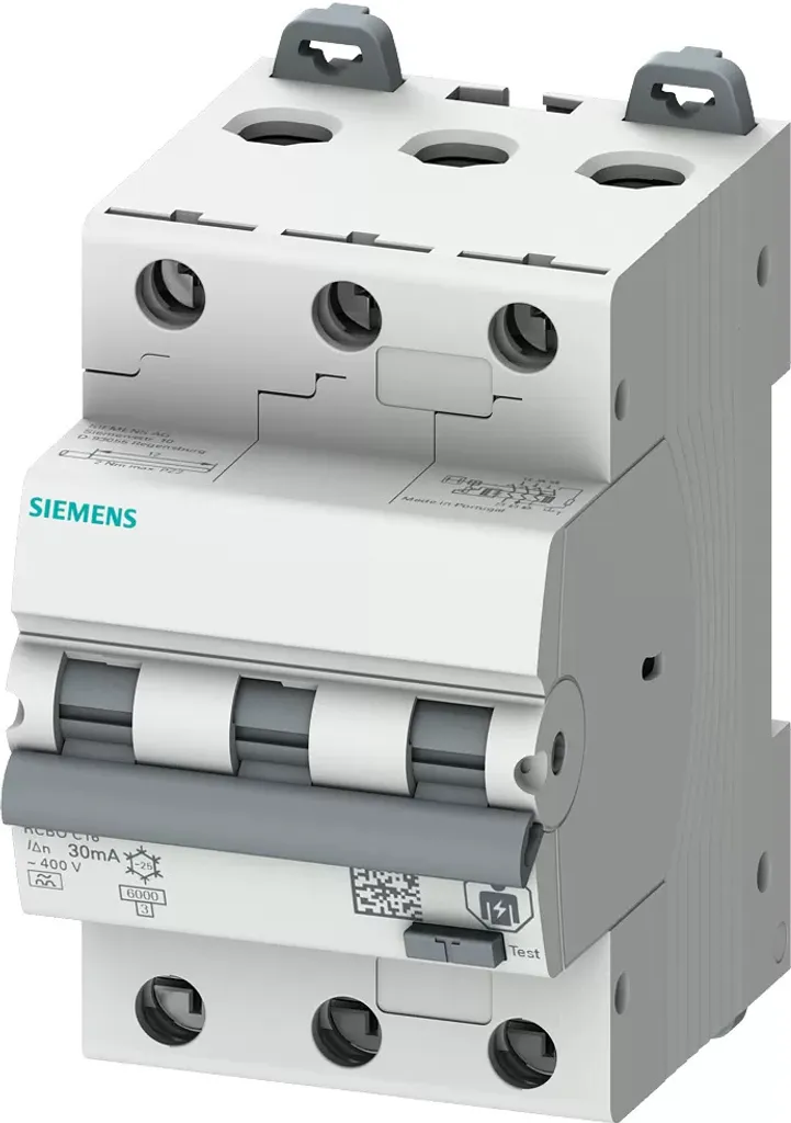Disjoncteur différentiel Siemens anti-coupure intempestive 16A 400V