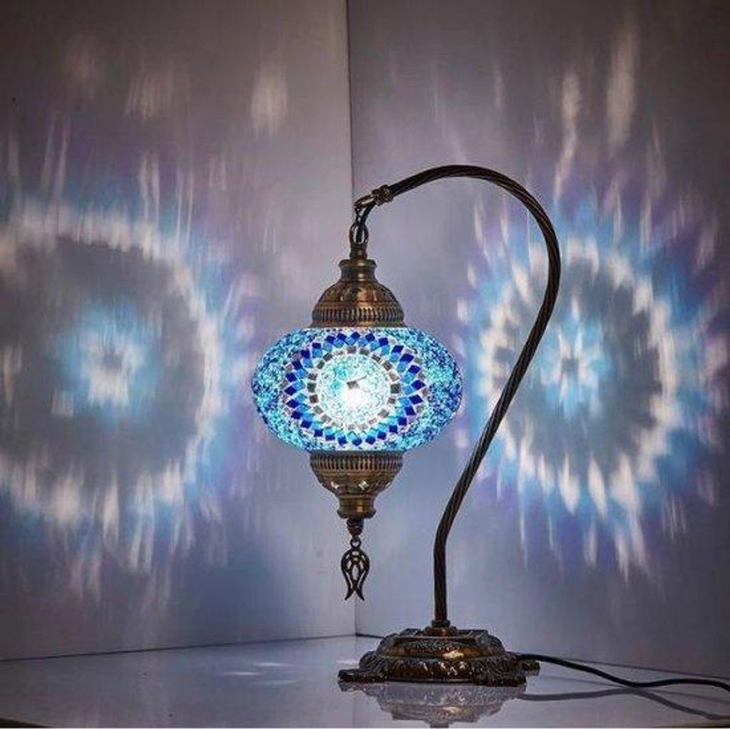 Lampada da tavolo turca fatta a mano in modello ad arco in Immagine del prodotto 