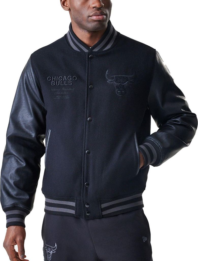 New Era NBA Uni Tonal College Jacke Chicago Bulls black L