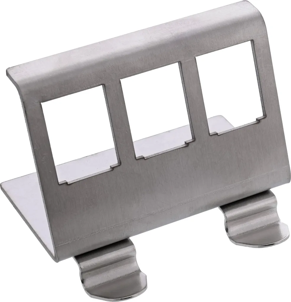 Support Rail DIN pour 3 Modules Keystone InLine Idéal Armoire Réseau