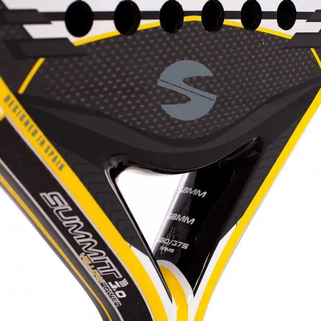 Raquette de padel Softee Summit 3.0 Power Jaune et Noir - Forme Larme