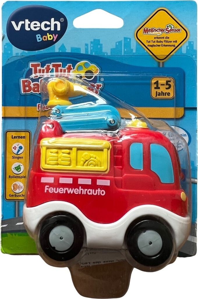 VTech Tut Tut Baby Flitzer Feuerwehrauto, Krangerät, 1 Jahr(e), AAA, Kunststoff, Rot
