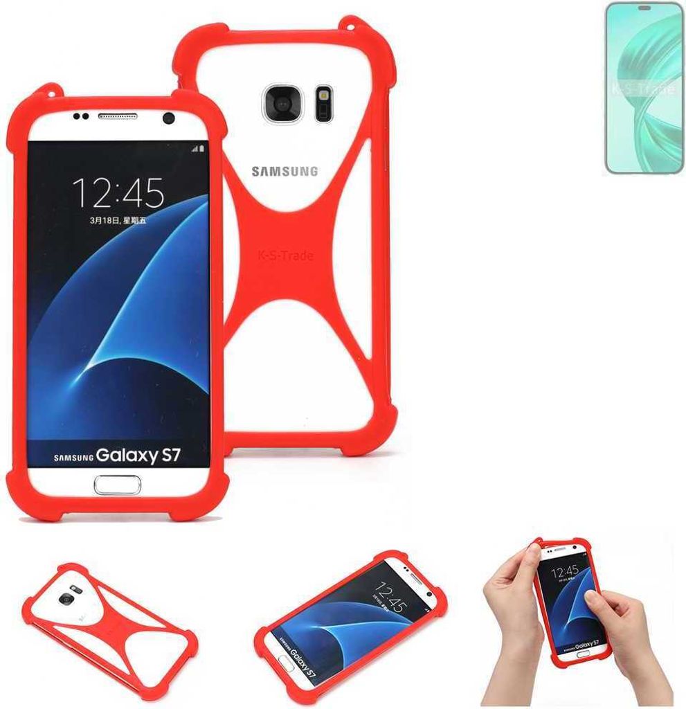 K-S-Trade Handy-Hülle kompatibel mit Honor 90 Smart Schutz-Hülle Bumper Silikon Schutz Hülle Cover Case Silikoncase Silikonbumper TPU Softcase