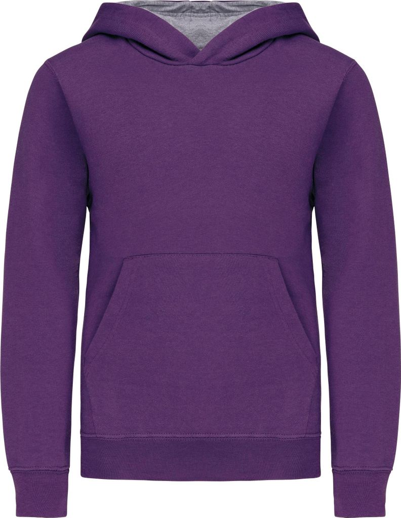 Kariban Kinder Kapuzenshirt Bicolor