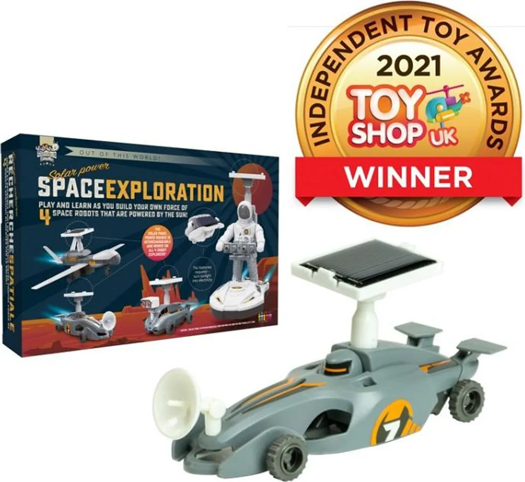 Jouet Solaire 4 en 1 sans Piles Lot de 4 Robots Spatiaux Interactifs