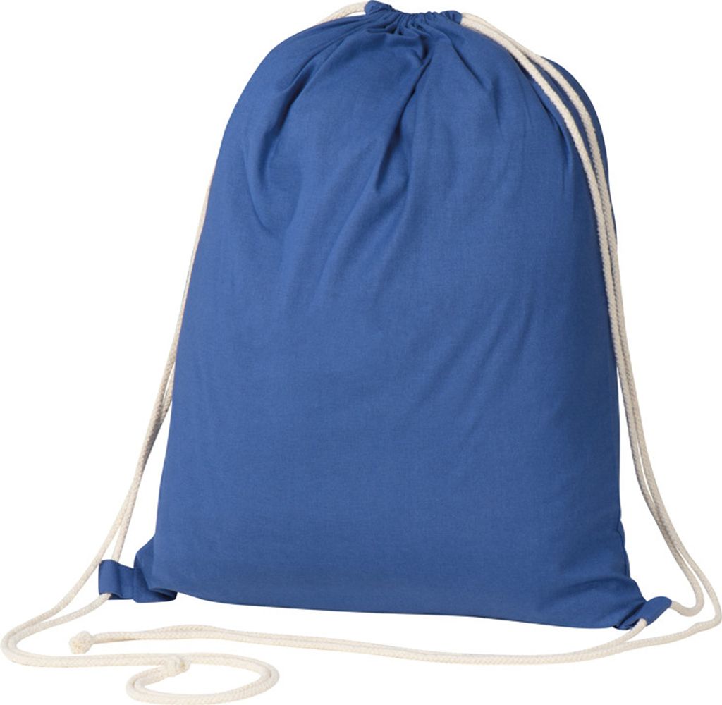 Gymbag / Sportbeutel / Turnbeutel aus Baumwolle / Farbe: blau