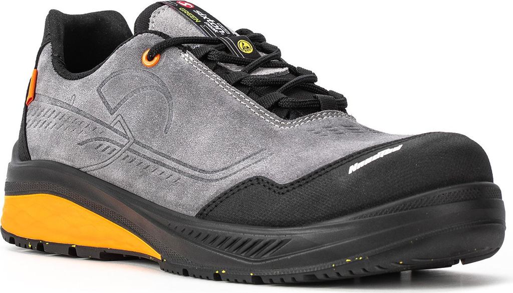 Sixton Sicherheitsschuh Greenball Makeball S3S grey, nach EN ISO 20345:2022 S3S ESD FO HI CI HRO SR Größe 42