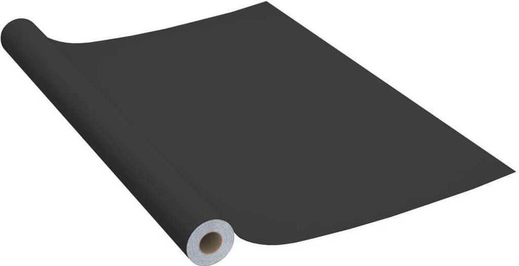 vidaXL Pellicola autoadesiva per mobili nera 500 x 90 cm Immagine del prodotto 