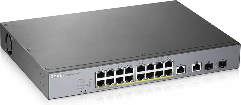 Switch Zyxel GS1350-18HP Haute Puissance PoE+ 250W avec Ports Combo SFP