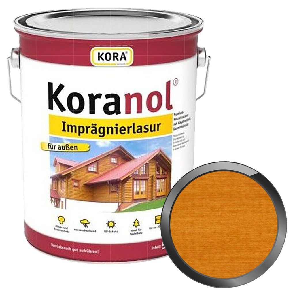 KORA Koranol Impränierlasur 5 Liter Pinie Produktbild 