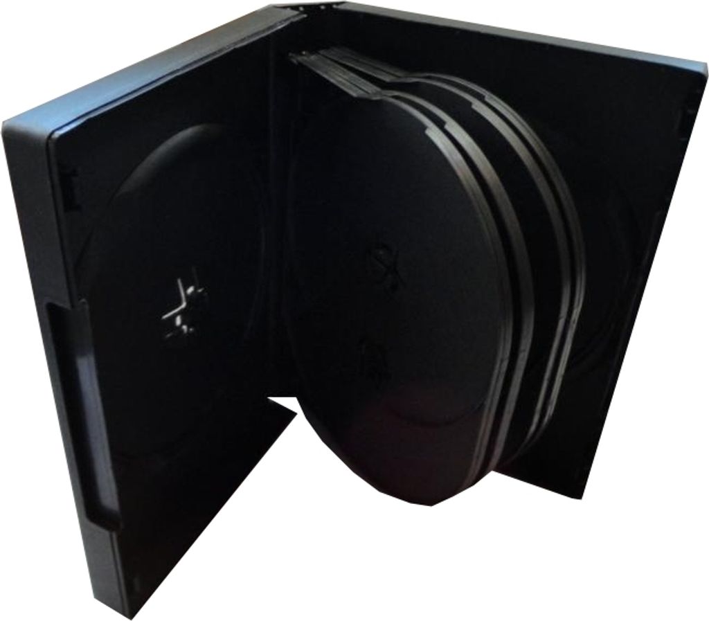DVD CD Box 10fach 10er Hülle black