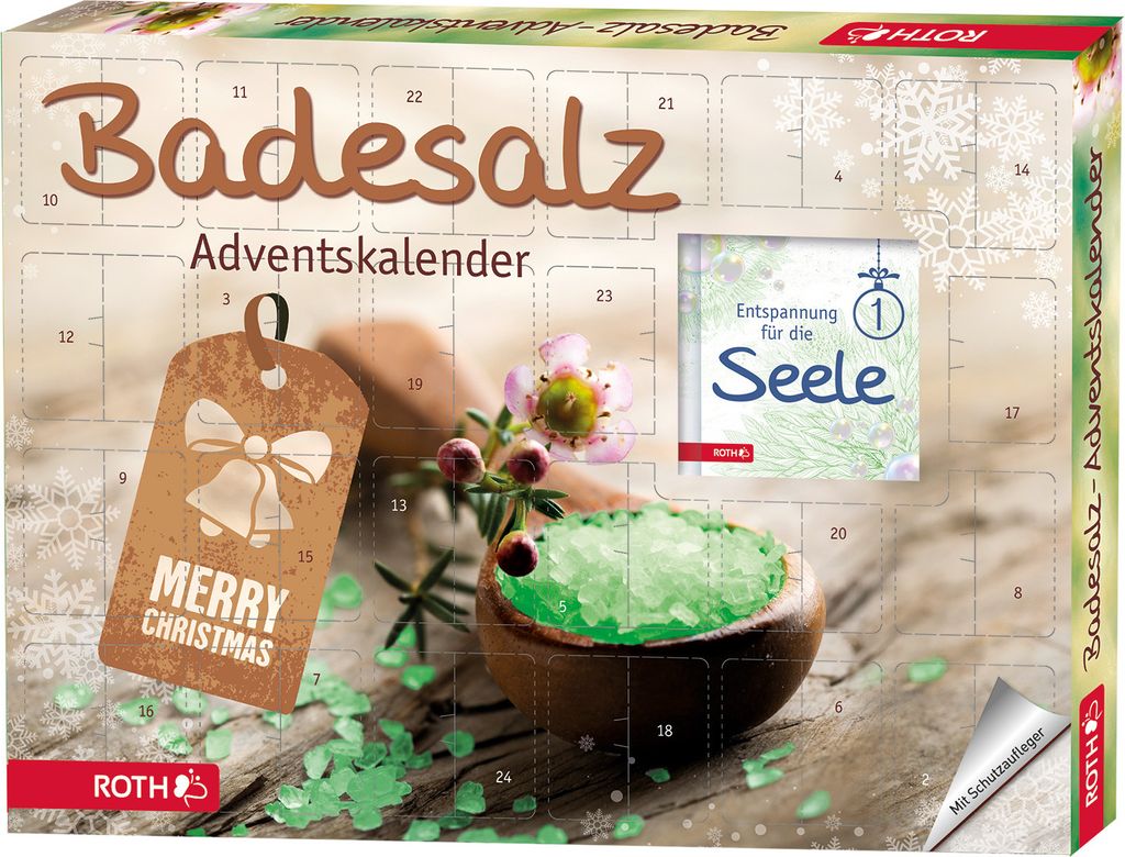 ROTH Badesalz Adventskalender 2023 gefüllt mit hochwertigen Produktbild 