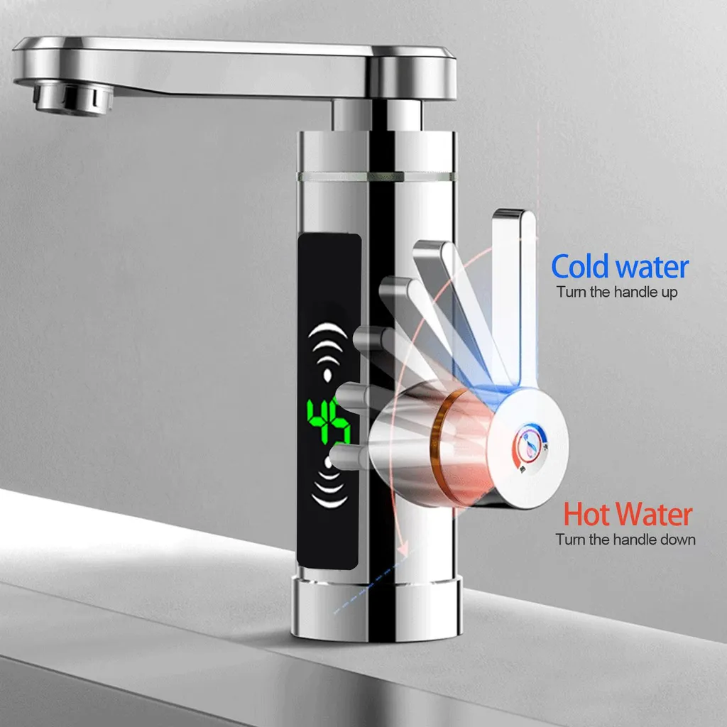 Chauffe-eau électrique instantané : finissez-en avec l'eau froide, gris