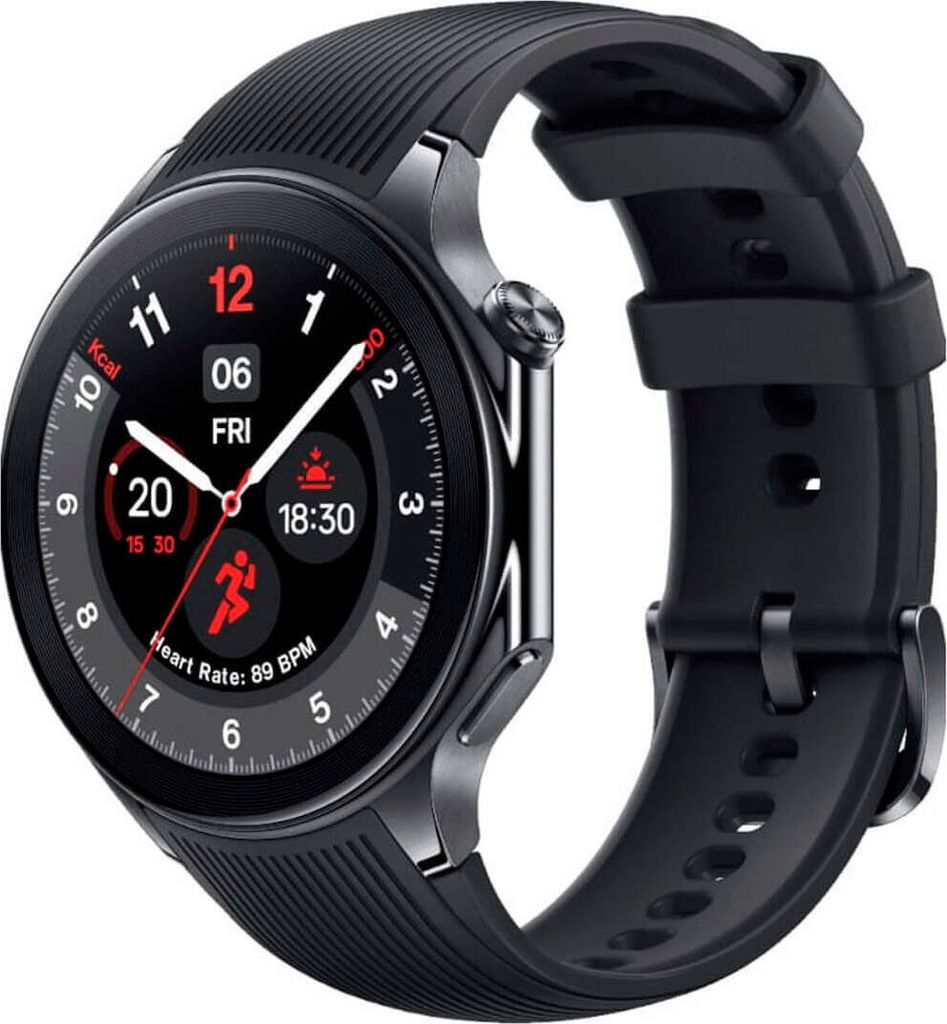 OnePlus Watch 2 3,63 cm (1,43") AMOLED 47 mm Digital 466 x 466 Pixel Touchscreen Schwarz Wi-Fi GPS (Satellit)