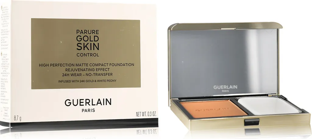 Guerlain Parure Gold Fond de Teint Compact pour un Maquillage Tenue 24h