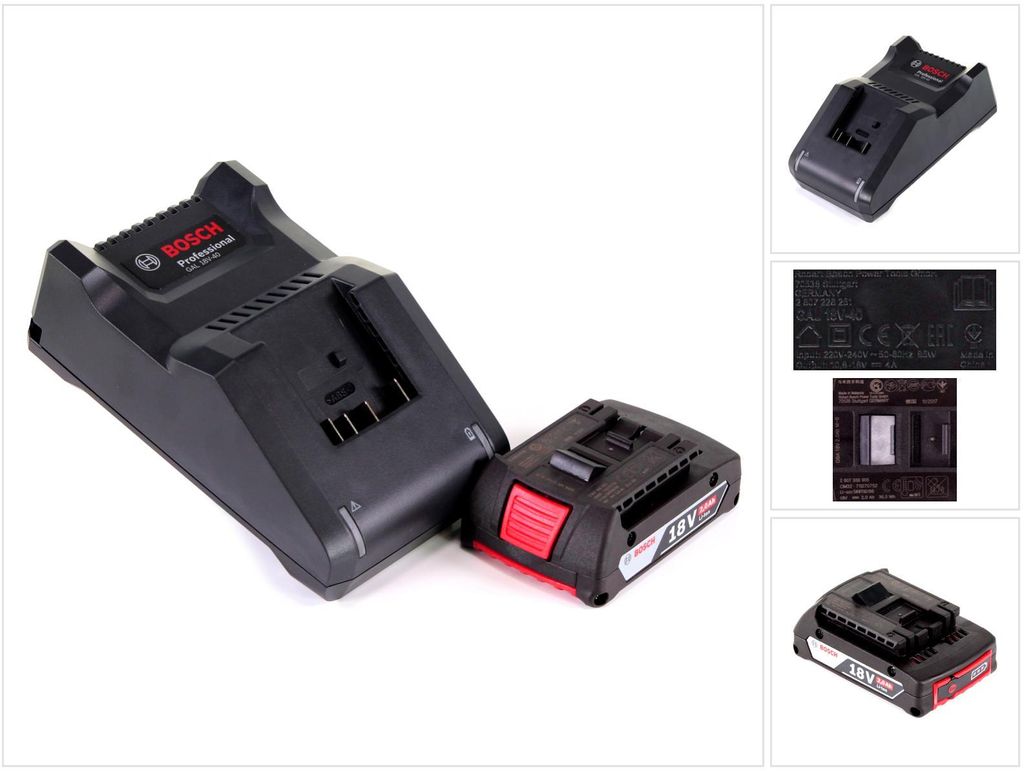 Zestaw startowy Bosch 18V z 1x akumulatorem GBA 2.0Ah + Zdjęcie produktu 