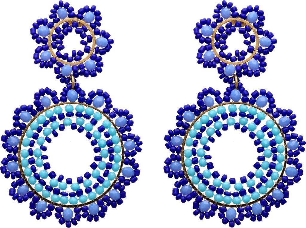 joella damen ohrringe - blau, one size Produktbild 