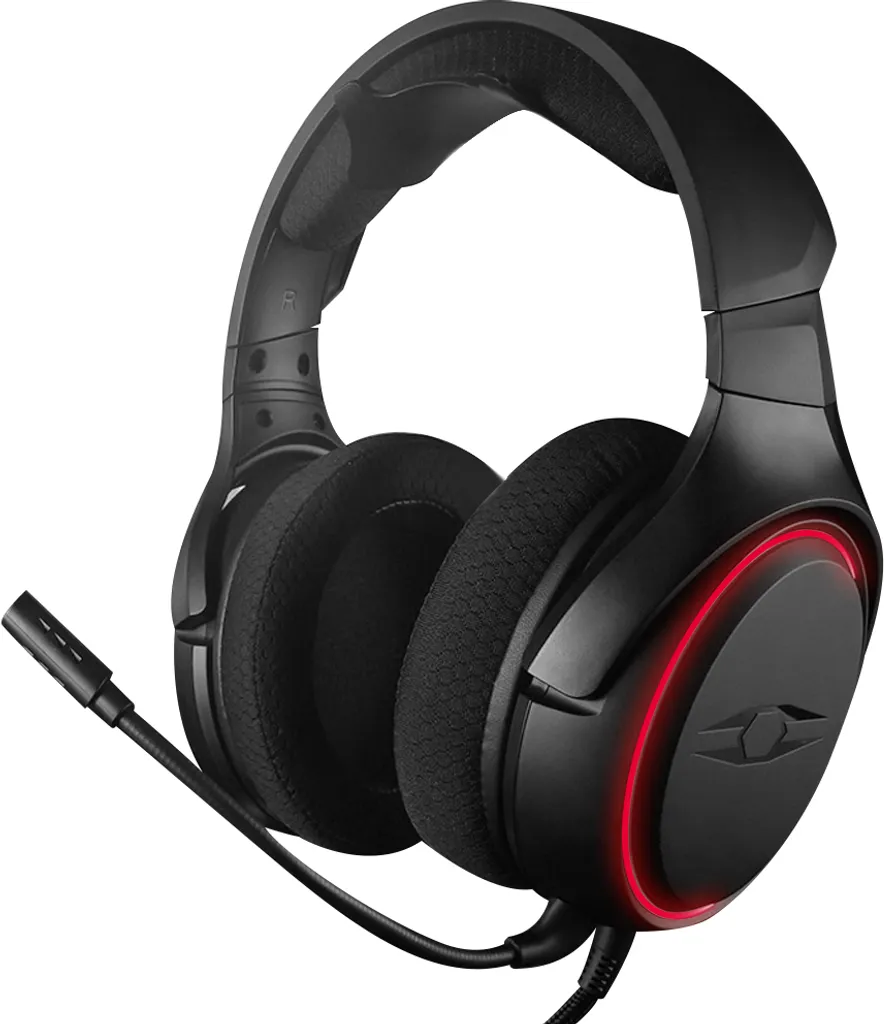 Casque Gaming PC son Surround 7.1 Diaphragme 50mm et Carte Son USB Noire