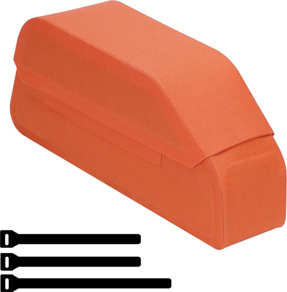 Fahrrad Oberrohr Tasche Rainproof Front Beam Bag für Straße Mountain Bikes Reiten Zubehör Vibrant Orange 1L