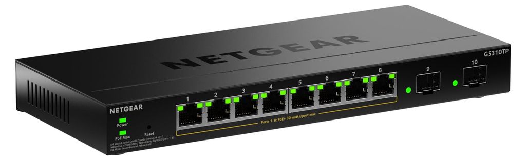 NETGEAR GS310TPv2: Switch - Capa 2+/Capa 3 Lite - Imagen del producto 