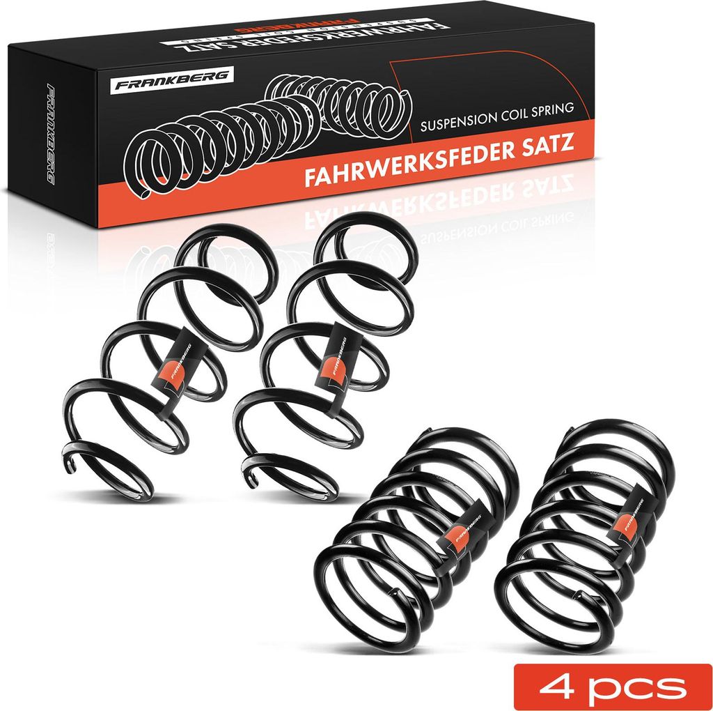 Frankberg 4x Fahrwerksfeder Vorne Hinten für Ford S-Max WA6 2006-2014