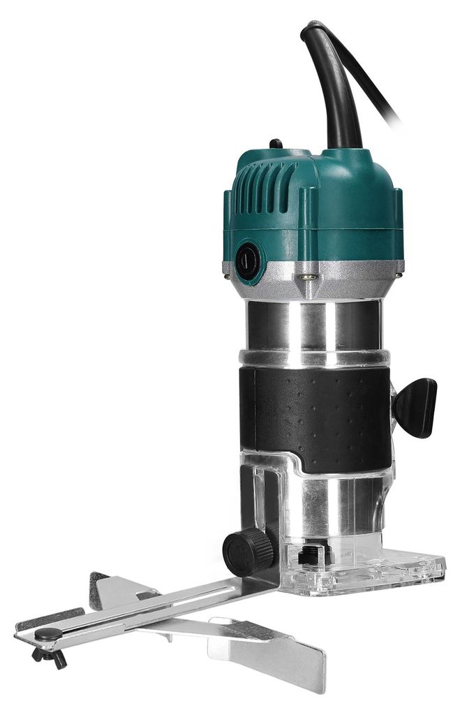 Electric Trimmer Multifunctional Wood Milling Trimming Engraving Slotting Machine Versatile Woodworking Router Power Tool with 15PCS Milling Cutters