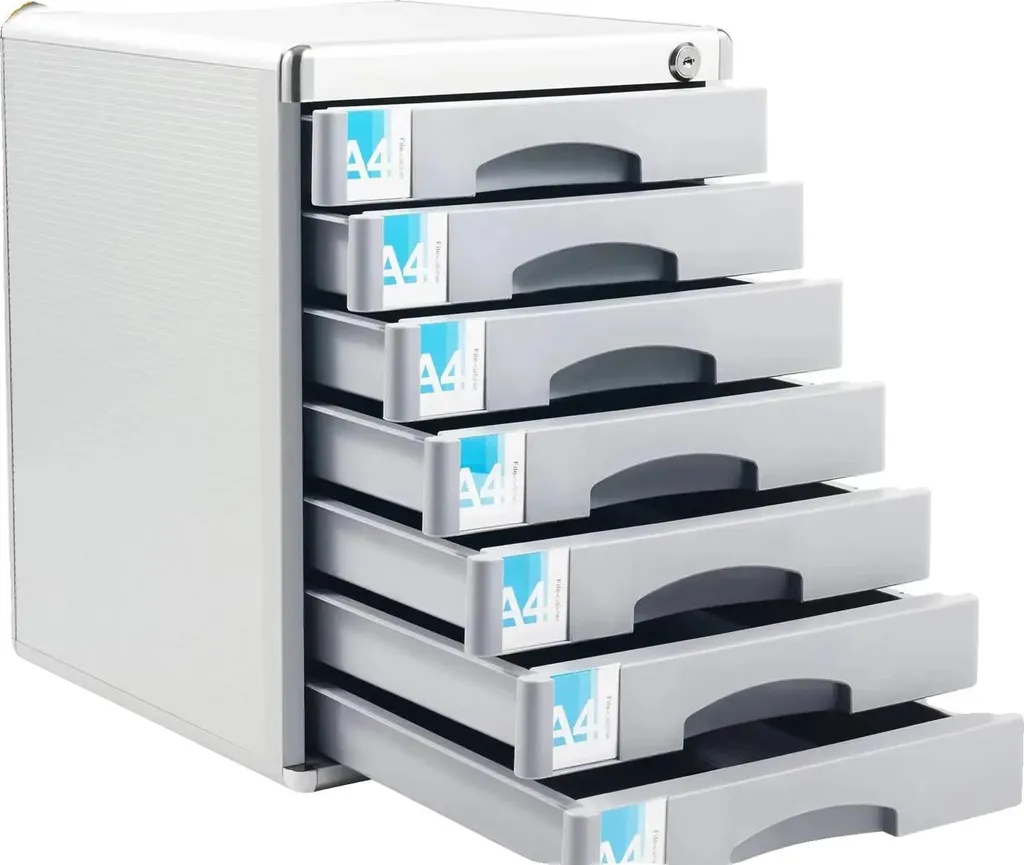 Organisateur de tiroirs en aluminium 7 compartiments 30 x 36 x 40,5 cm