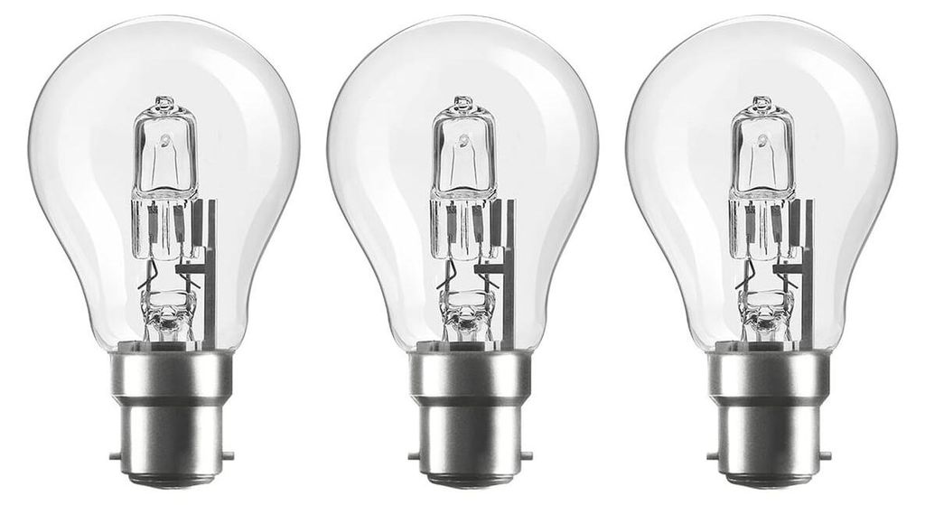 Modee B22 Halogen Lampe A55 28W 370lm 2700K Warmweiß Dimmbar 3 Stück