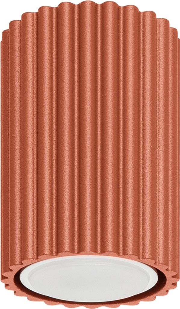 Plafond KARBON 10 roter Ocker 1xGU10 10W Aluminium 10x6.5x6.5cm Sollux Lighting