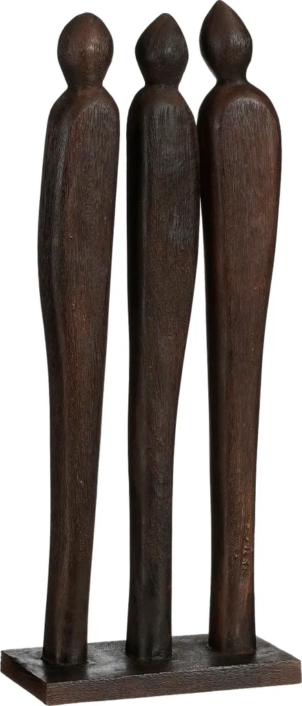 Statue Pegara artisanale 100% bois de manguier marron 46 cm de haut