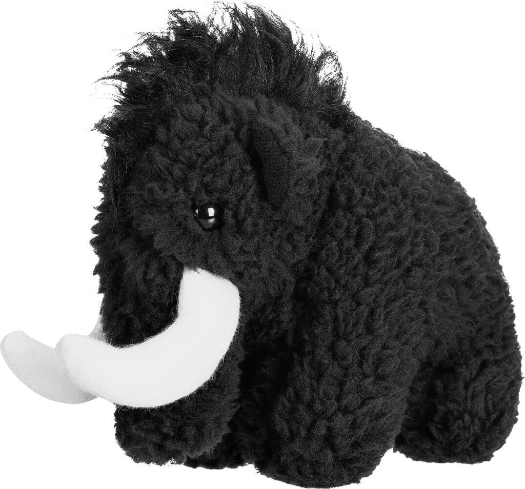 Mammut Toy - flauschiges Plüsch-Mammut für Kinder, Farbe:black, Größe:XS