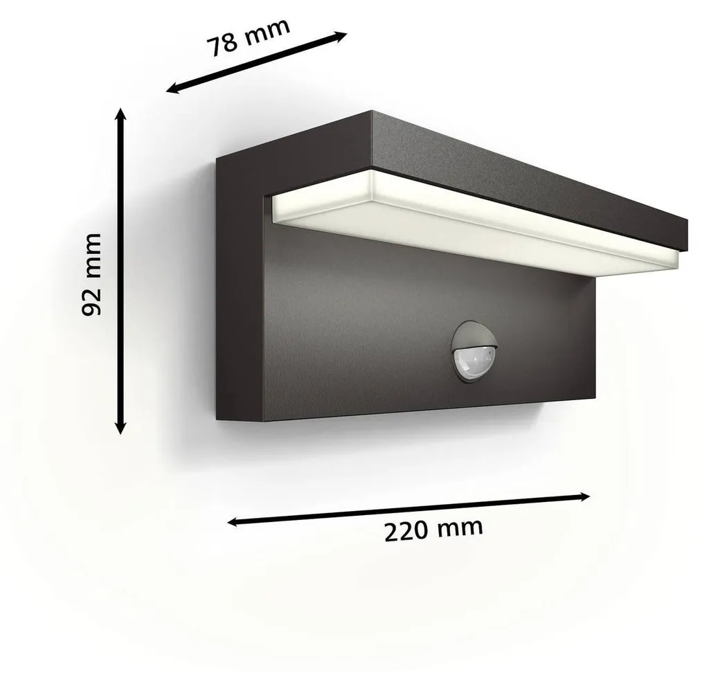 Philips Bustan Wand UE IR Applique Extérieure LED Anthracite A-Label - 4