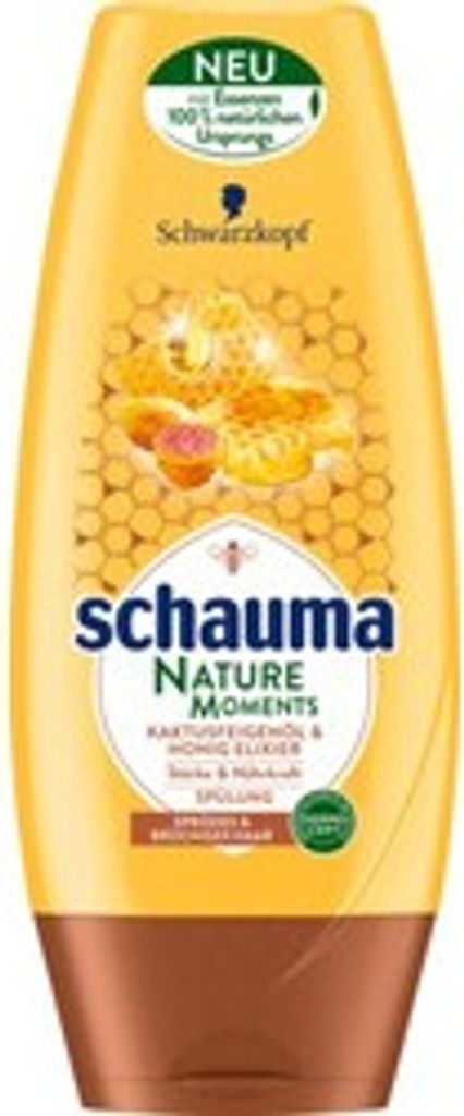 Schwarzkopf Schauma Nature Moments gegen sprödes und Produktbild 