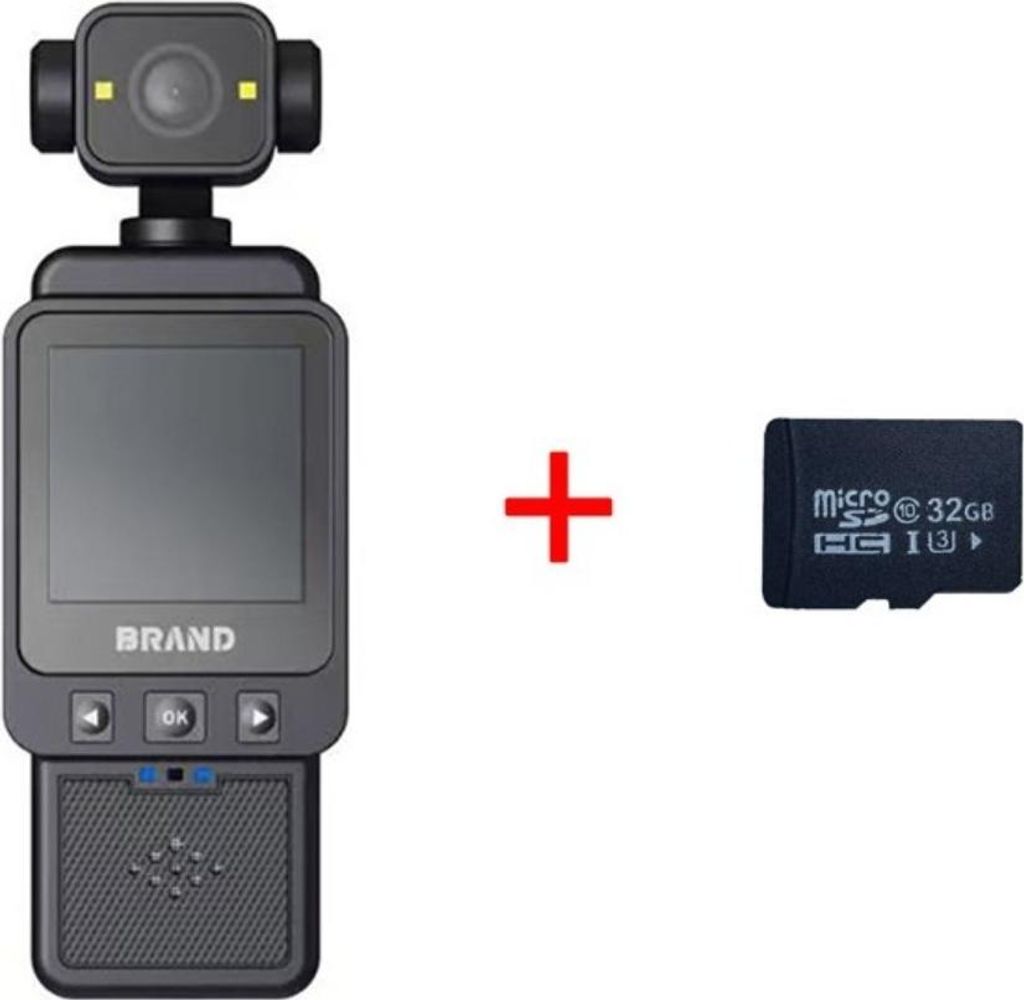 INF 1080P HD Tragbare Action Kamera mit 32GB Karte, Nachtsicht & 360°