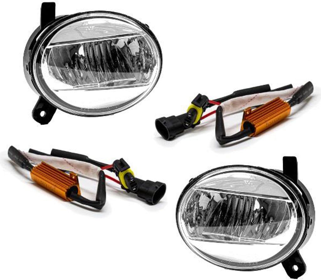 Set VOLL LED Nebelscheinwerfer Chrom passt für Audi A4 B8 07-11 A6 4F 04-08 Q5 8R