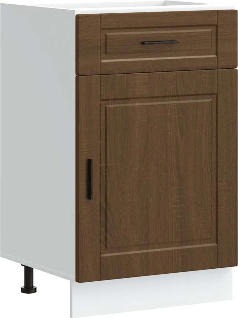 Base Cucina SYFAX Porto Rovere Marrone Legno Multistrato: Solida e Vera