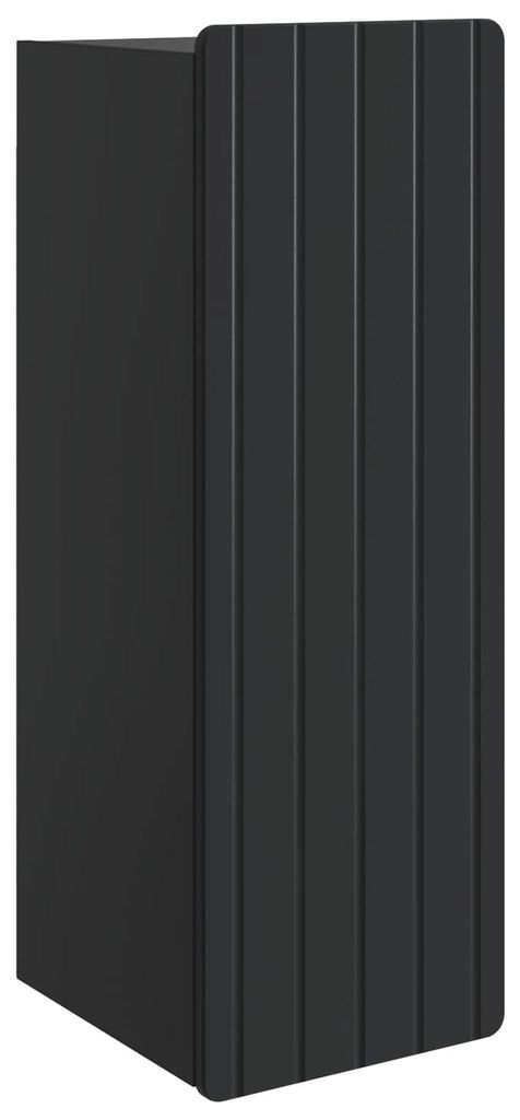 vidaXL Wandschrank Schwarz 33 x 34,5 x 94 cm Holzwerkstoff