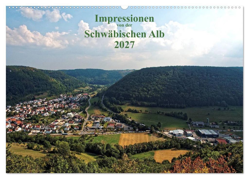 Impressionen von der Schwäbischen Alb (Wandkalender 2027 DIN A2 quer), CALVENDO Monatskalender