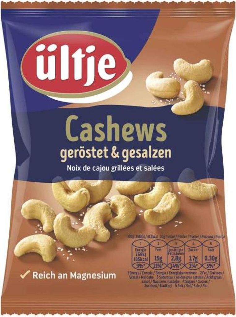 ültje Cashewkerne, geröstet und gesalzen Nüsse 150,0 g Produktbild 