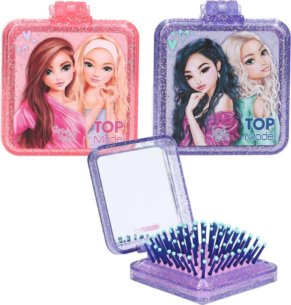 2 stuks TOPModel opvouwbare haarborstel BEAUTY and ME Productafbeelding 