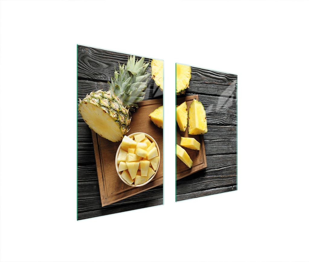 Glasschutzplatte Für Herd 75X52 Ananas