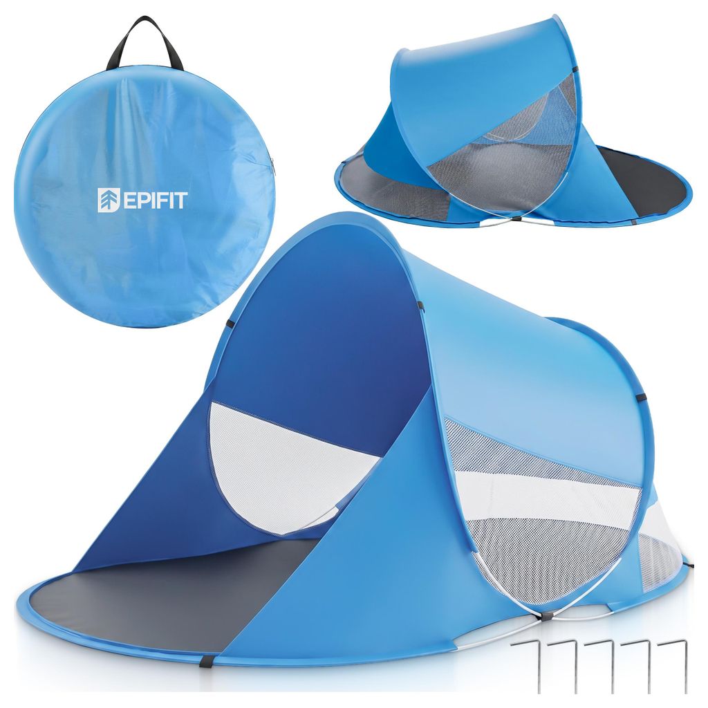 Strandzelt Strandmuschel mit UV Schutz Pop Up Epifit Produktbild 
