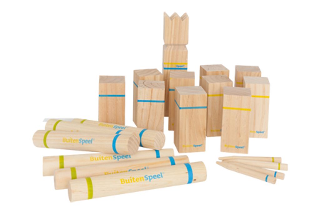 BS Toys Holz Wurfspiel Kubb - Schwedisches Outdoor-Spiel für die Familie