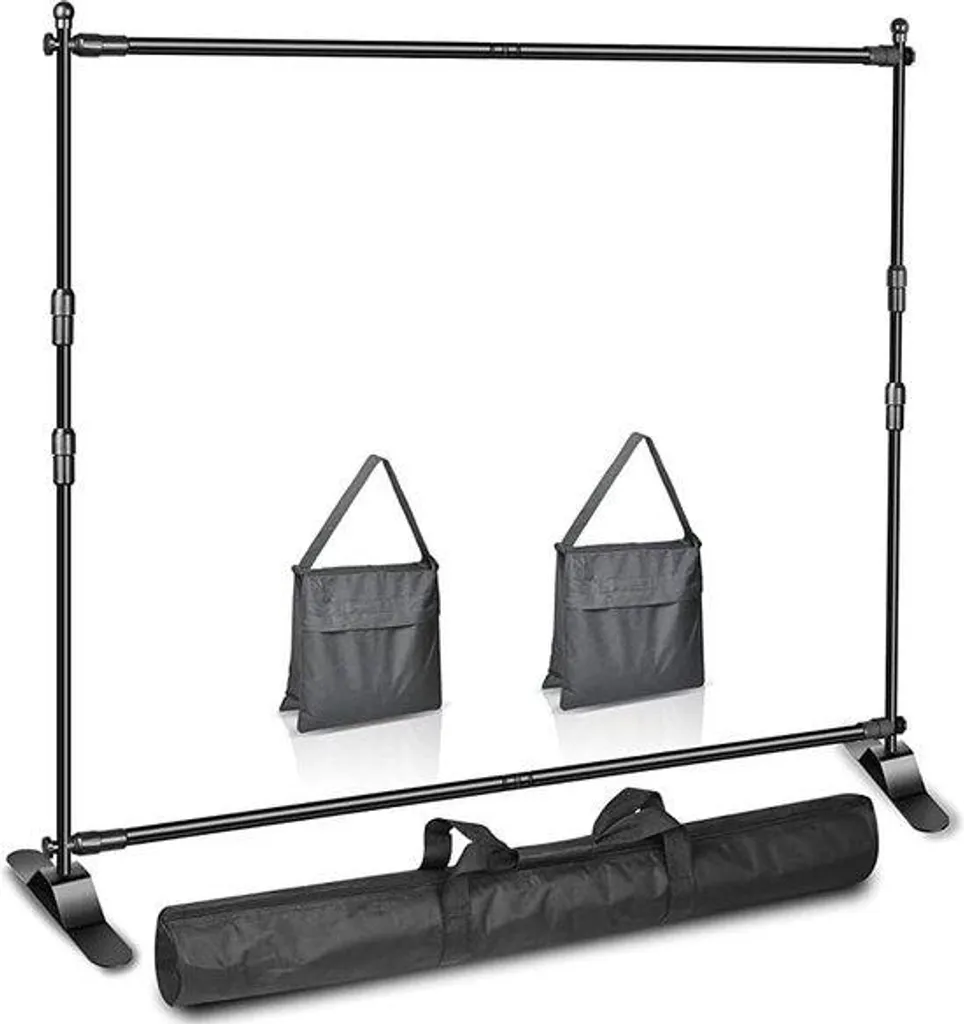 Bannière photo professionnelle Heavy Duty 3 x 2,4 m télescopique réglable