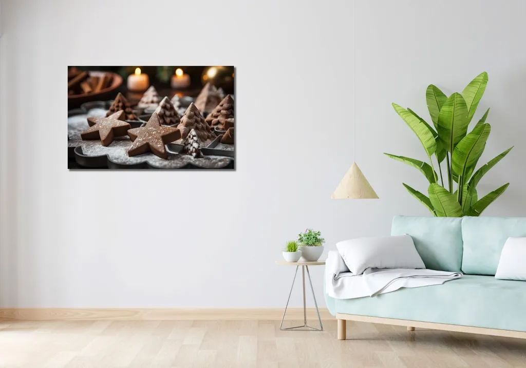 Tableau Épices d'hiver 100x60 - Déco Murale Colorée pour Mur Vide Cuisine