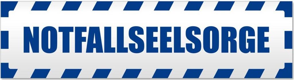 Notfallseelsorge gestreift Magnetschild Schild magnetisch
